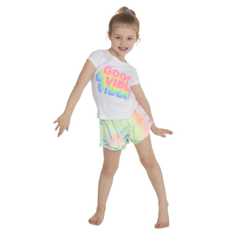 INFANT GIRLS TIE DYE EFFECT PYJAMA (2-6 YEARS) (PK4) 15C554