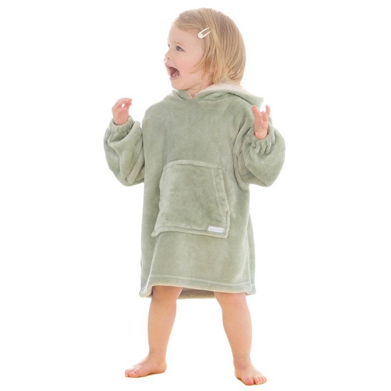 Oversized Plush Hoodie - Sage (18m-3yrs) (PK4) 18C904