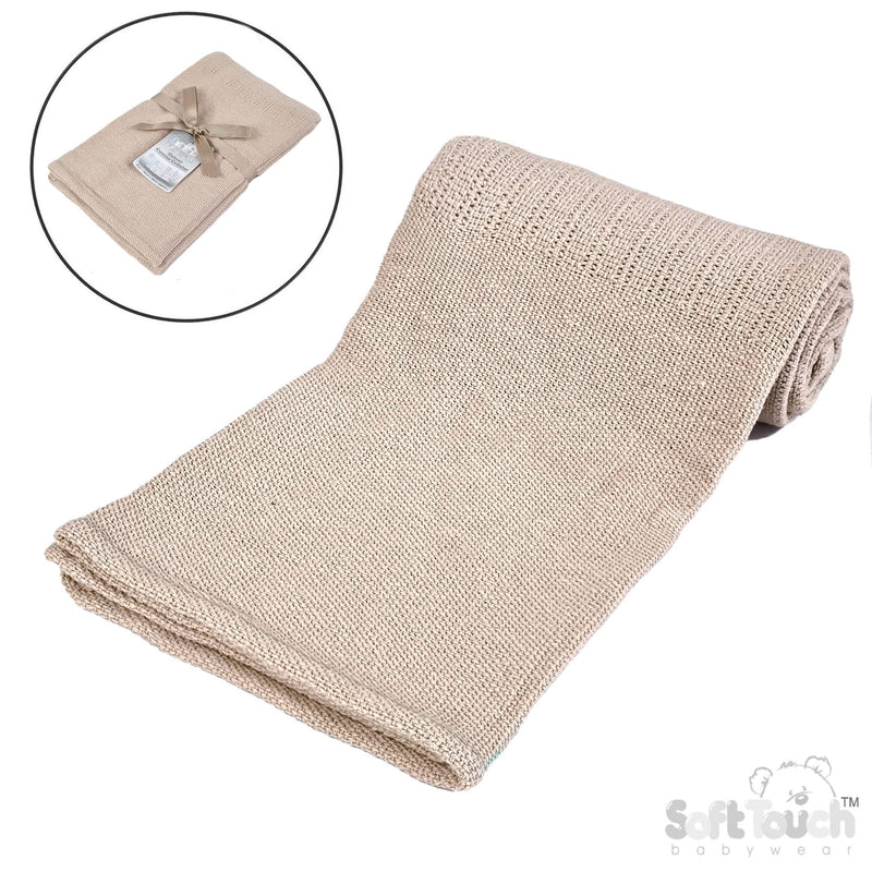 COFFEE DELUXE PERSONALISATION COTTON BABY BLANKET (PK6) CBP60-COF