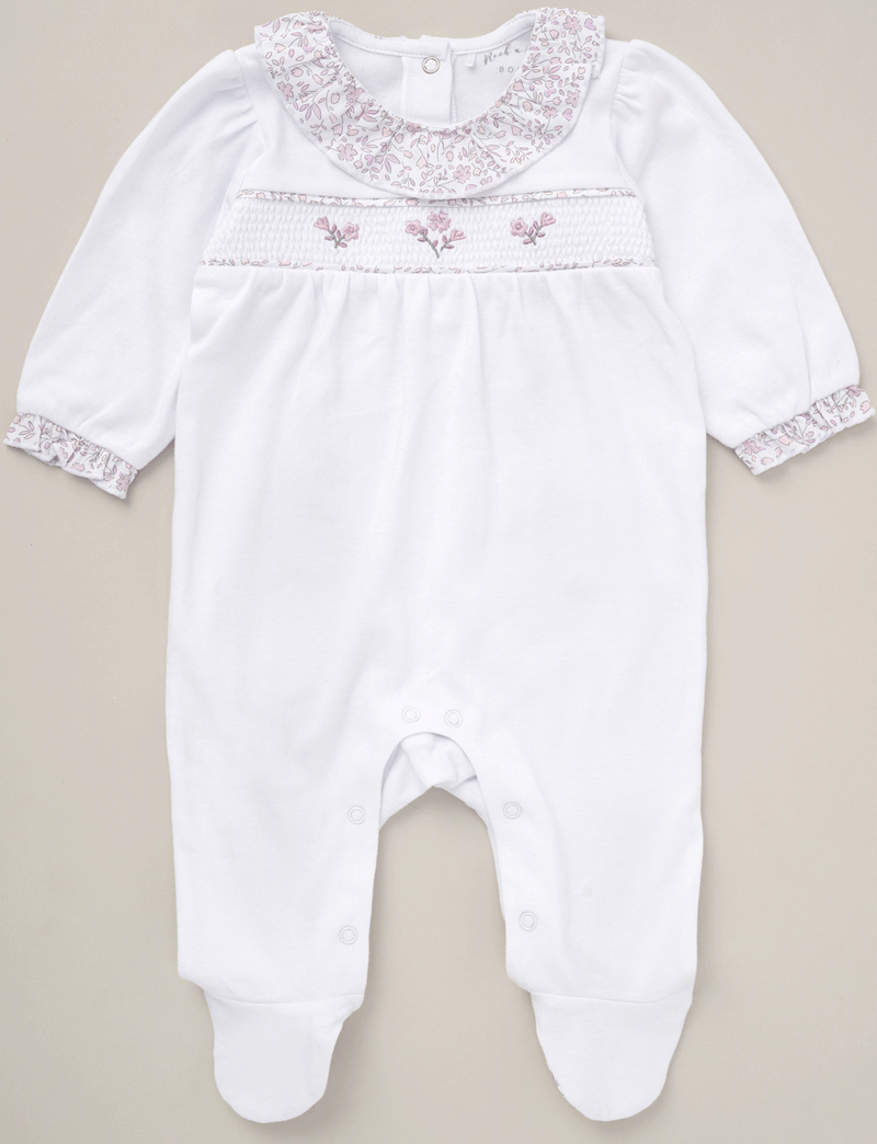 Baby All in One Sleep Suit - Floral (PK12) (0-12m) D07049