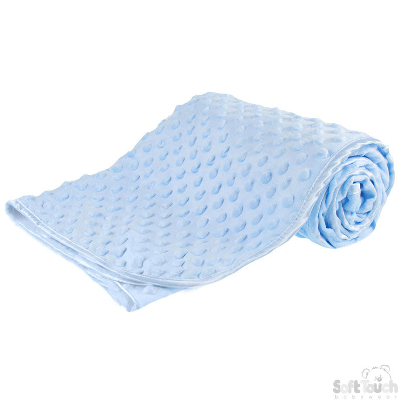 Blue Bubble Wrap W/Satin Trim (PK4) FBP80-BP-B