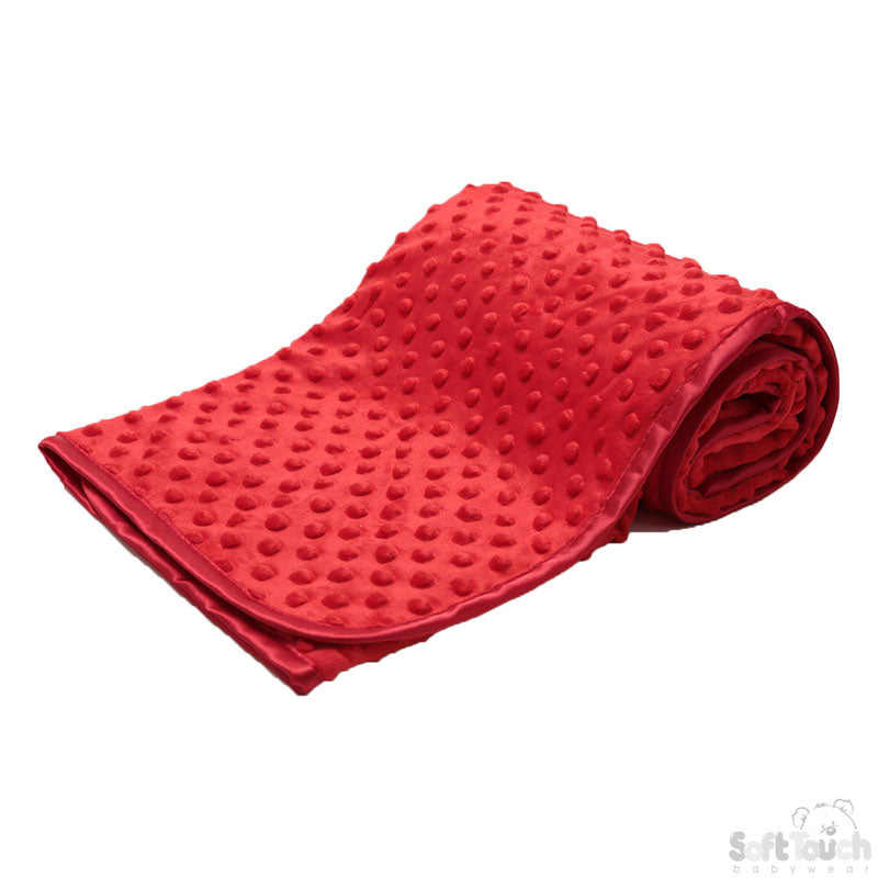 Red Bubble Wrap W/Satin Trim (PK4) FBP80-BP-R