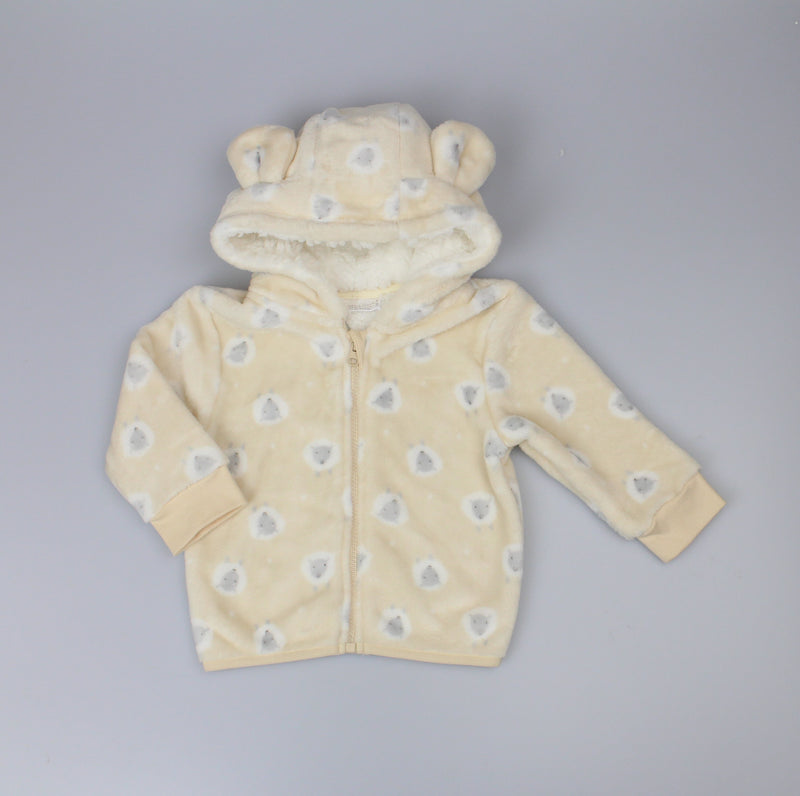 Baby Plush Fleece Hooded Jacket - Sheep (6-24M) (PK6) H33560