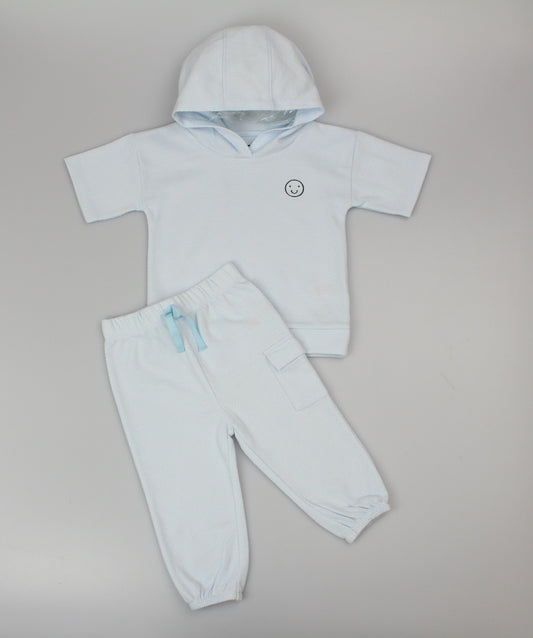 Baby Boys T-Shirt & Jog Pant Set - Hooded T (1-2yrs) (PK6) J33835