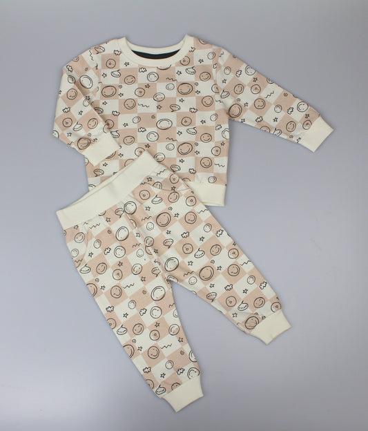 Baby Boys Top & Jog Pant Set - Smileys (1-2yrs) (PK6) J33896