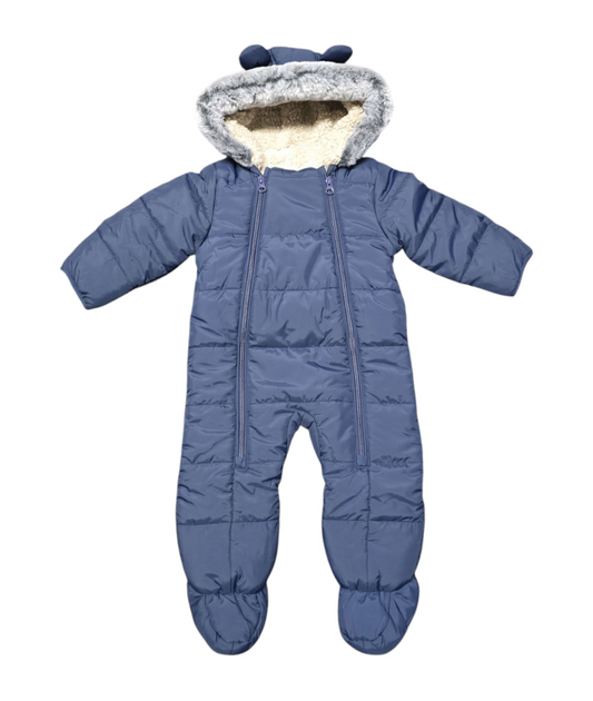 Baby Padded Unisex Snowsuit - Navy (0-12m) (PK6) SS112