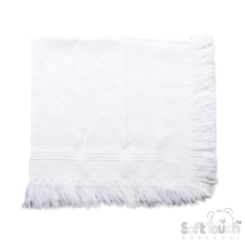 Luxury White Star Shawl (PK1) (122x122cm) SH52-W