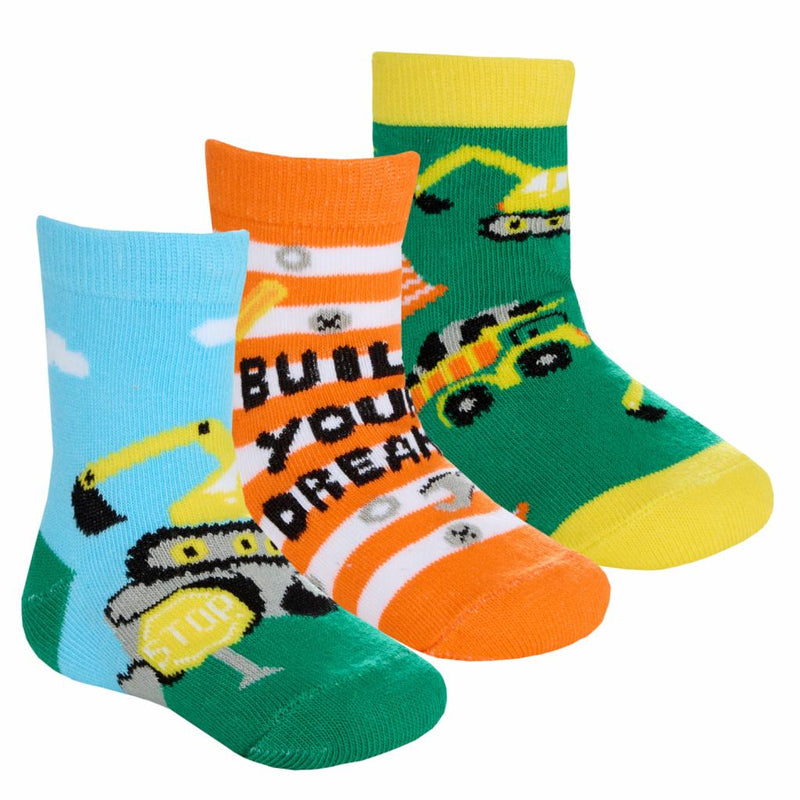 Boys 3pack Cotton Rich Socks - Cars (PK12) (0-5.5) 44B1003