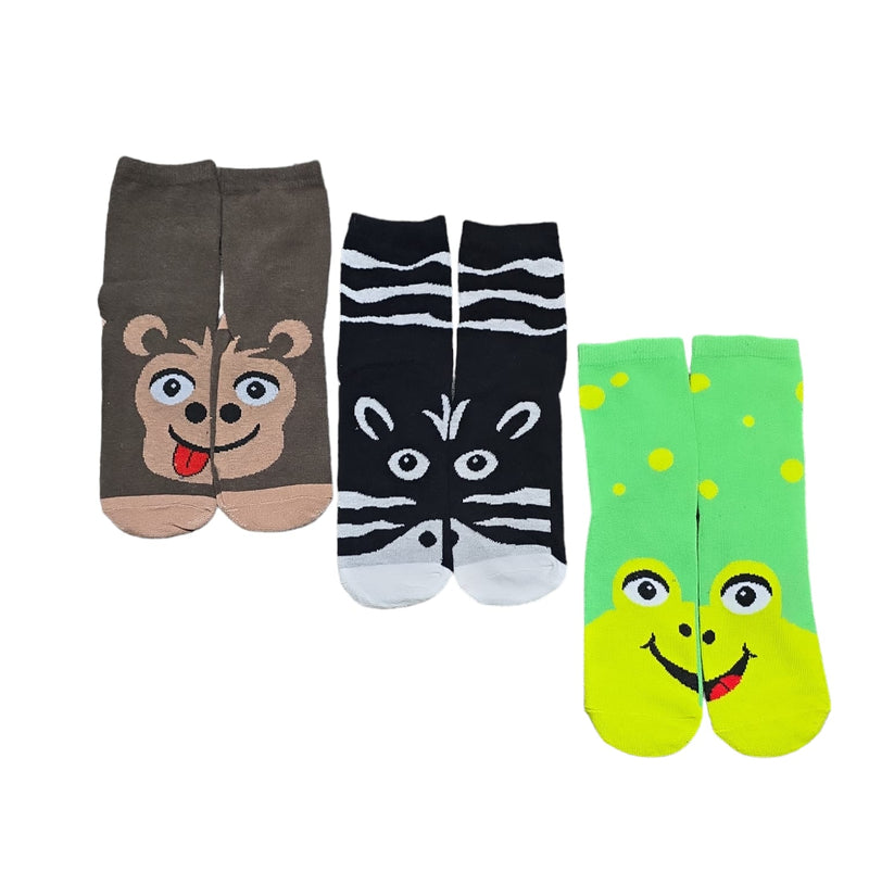 Unisex 3 pack Novelty Socks - Frog (12.5-3.5) (PK4) 42B296F