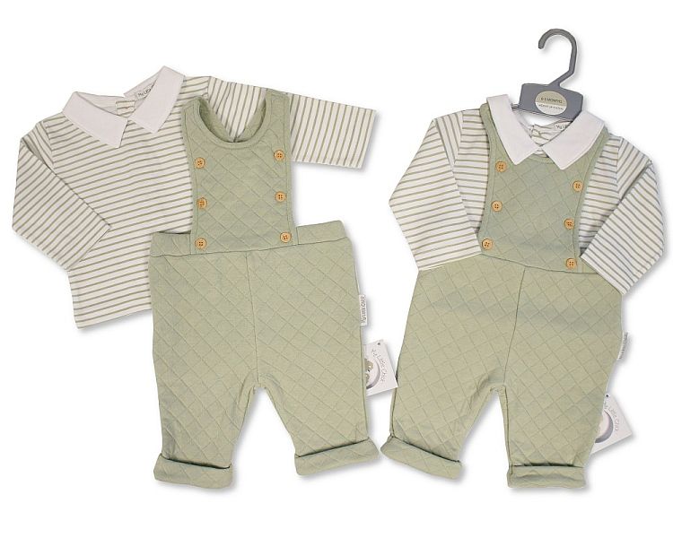 Baby Boys 2 pcs Dungaree Set (PK6) (NB-6m) BIS-2020-2587