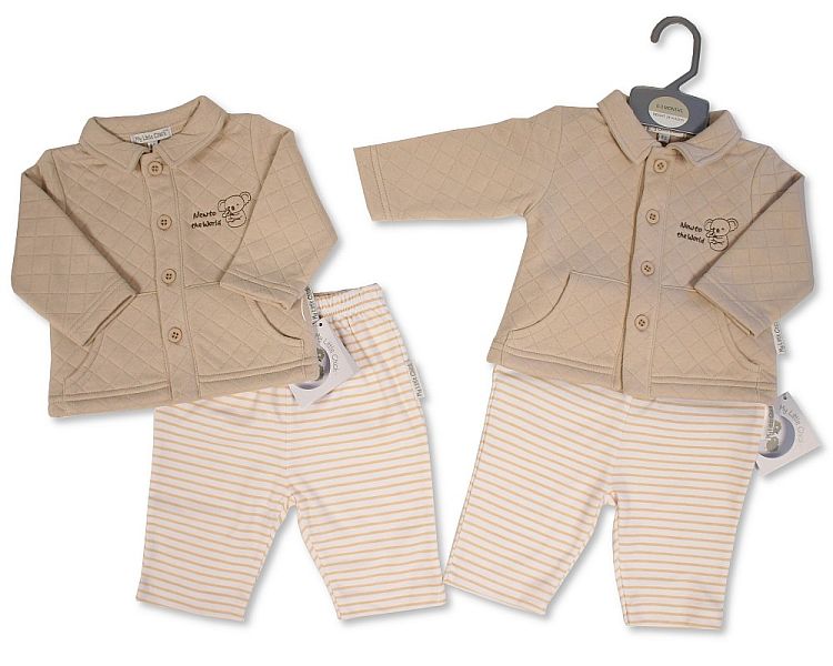 Baby Boys 2 pcs Set - New to the World (PK6) (NB-6m) BIS-2020-2591