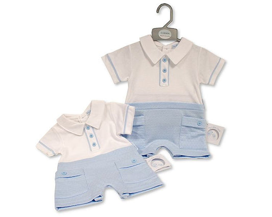 Baby Boys Faux 2 pcs Set with Pockets (NB-6m) (PK6) BIS-2120-6317