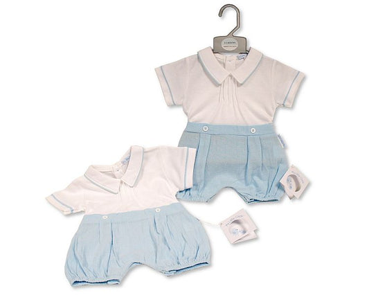 Baby Boys Faux 2 pcs Set (NB-6m) (PK6) BIS-2120-6328