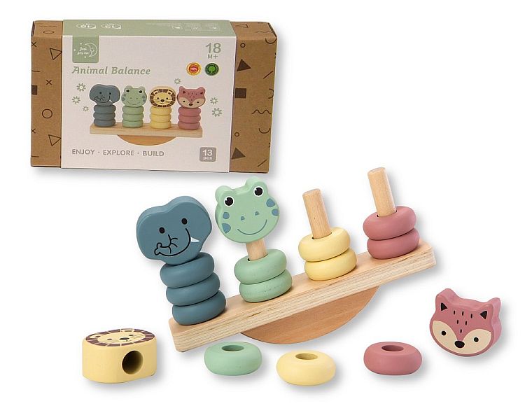 Wooden Educational Animal Balance Toy (PK6) Bt-24-0008