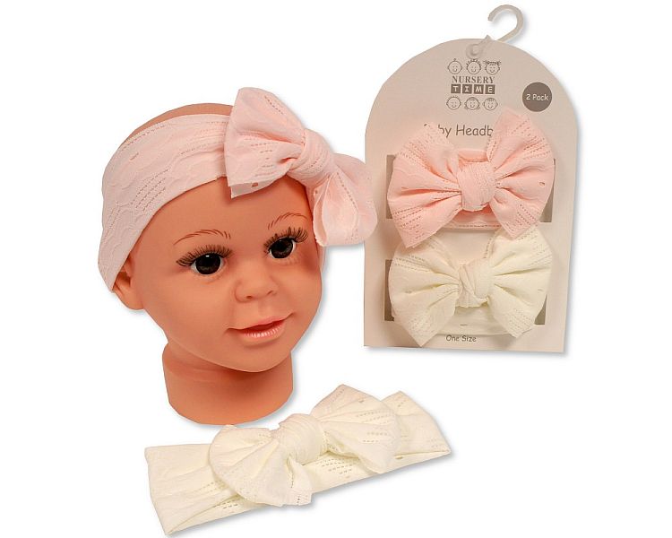 Baby Girls 2pc Headbands Set (0-6m) (PK6) GP-25-1262