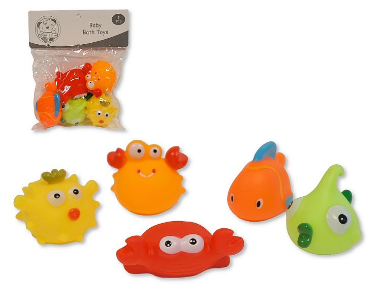 Squeaky Baby Bath Toys - 5 Sea Animals (PK5) Gp-25-1269