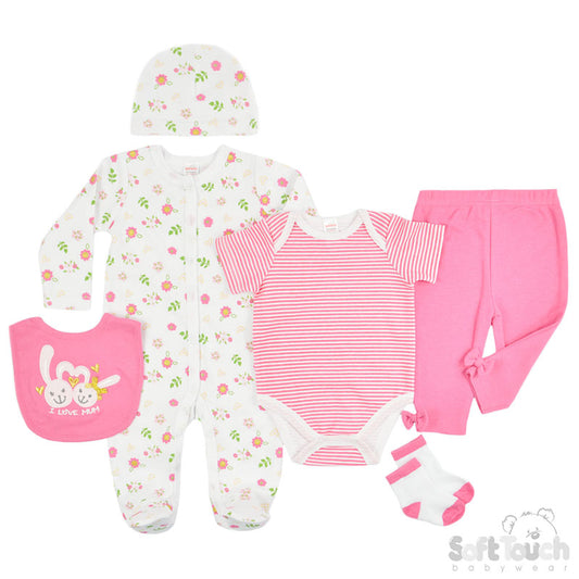 GIRLS 6 PIECE GARMENT GIFT SET: BG308