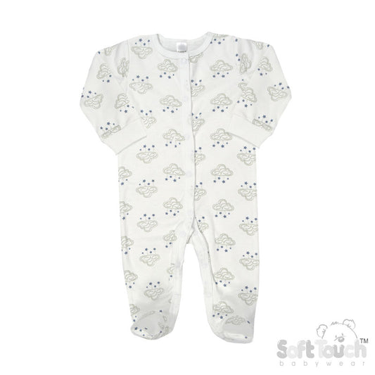 Sleepsuit With Grey Cloud Design (0-3Months) (PK12) CC11-SS-0-3