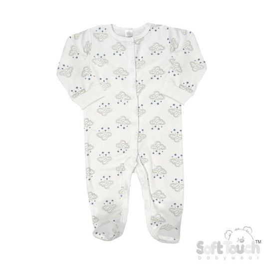 Sleepsuit With Grey Cloud Design (3-6Months) (PK12) CC11-SS-3-6