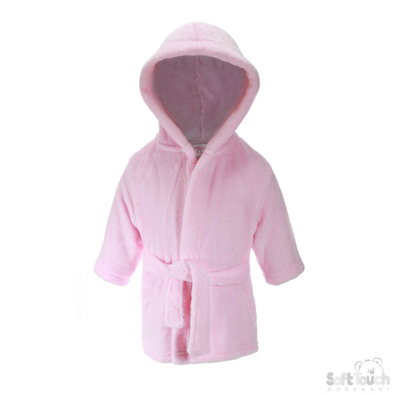 INFANTS PINK FLEECE ROBE NO. FBR21-P-0-6