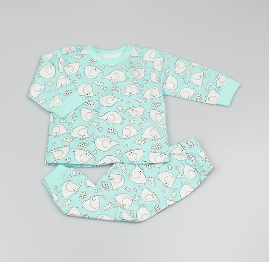 Baby Boys Blocky Elephant Pyjama Set (1  1.5  2 yrs)-GF3151