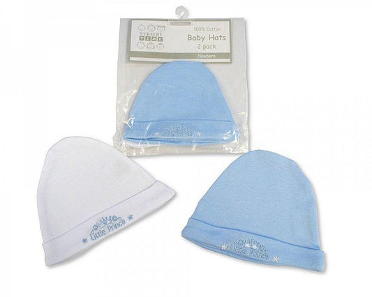 Baby Boys Hats 2-Packs - Little Prince [BW-0503-0520] - Kidswholesale.co.uk