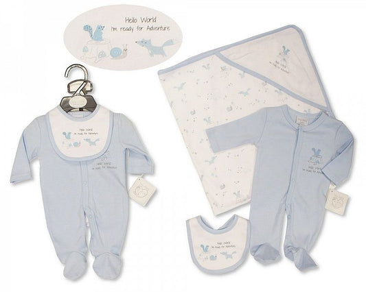 Premature Baby Boys 3 pcs Set - Hello World-Pb-20-378s