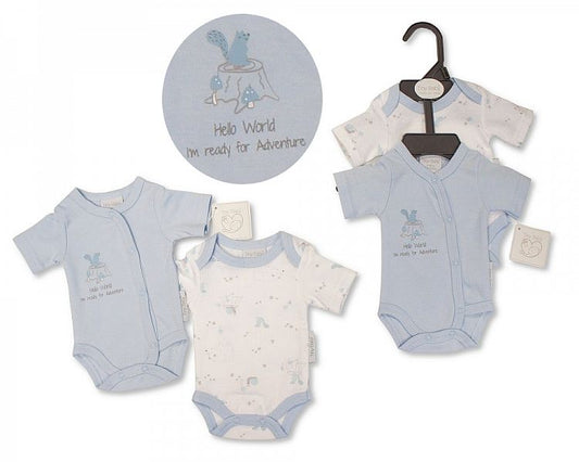 Premature Baby Boys Bodysuit 2-Pack - Hello World-Pb-20-380s