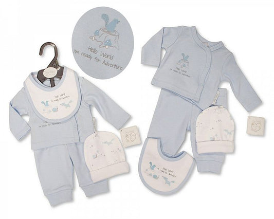 Premature Baby Boys 4 pcs Set - Hello World-Pb-20-382s