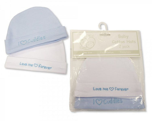 Premature Baby Boys Hats 2-Packs - Pb-20-553S