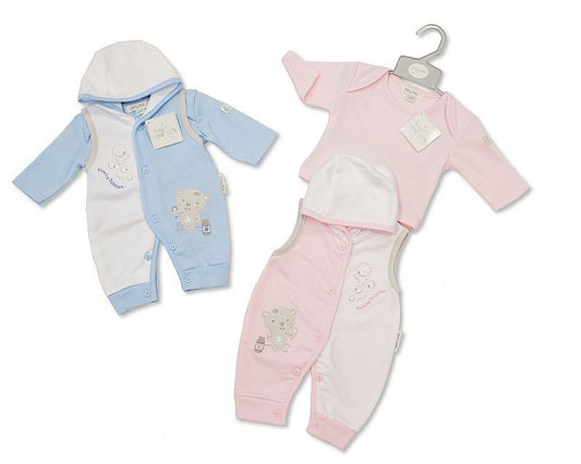 Premature Baby 2 pcs Hooded Set